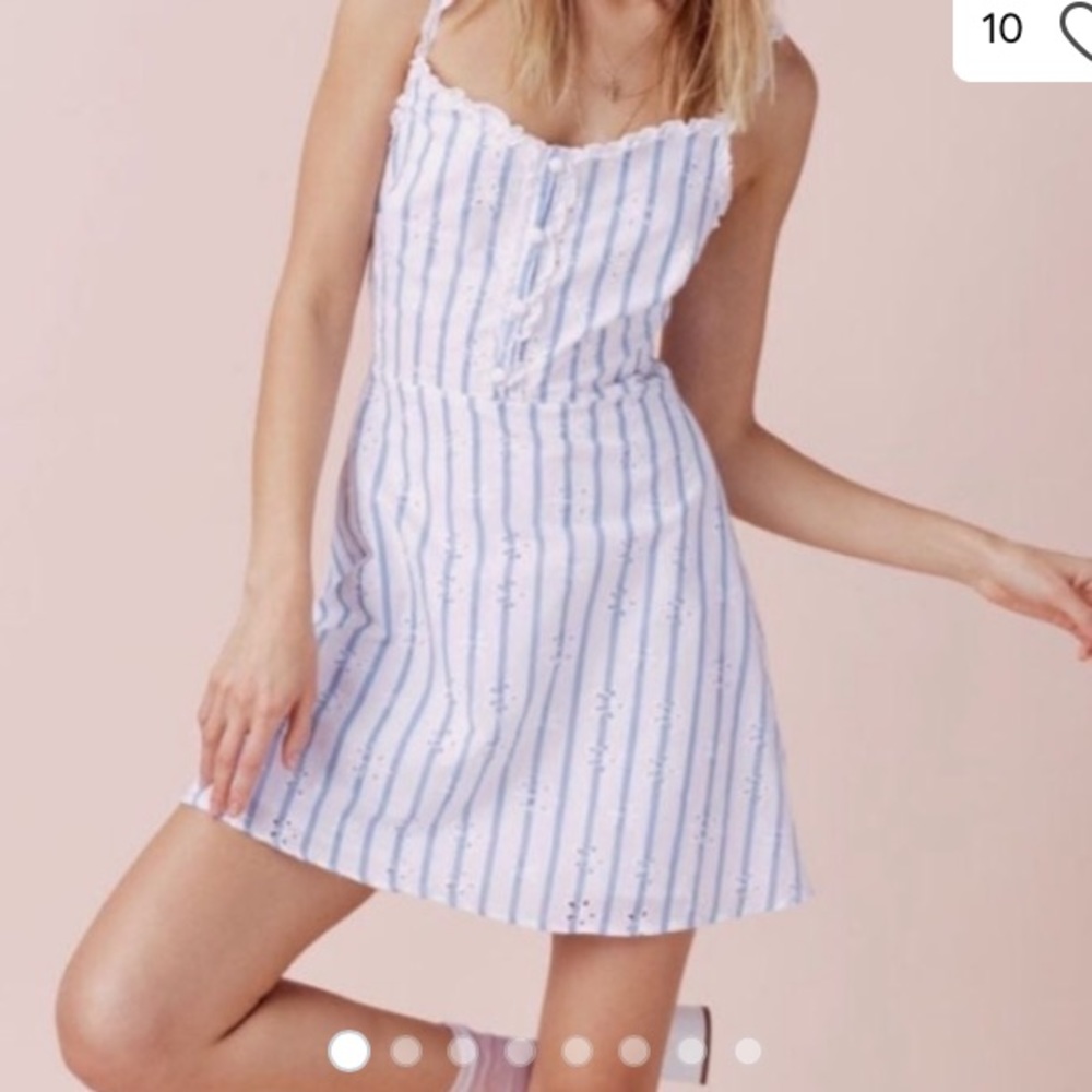 For Love and Lemons Picnic Eyelet Mini Dress